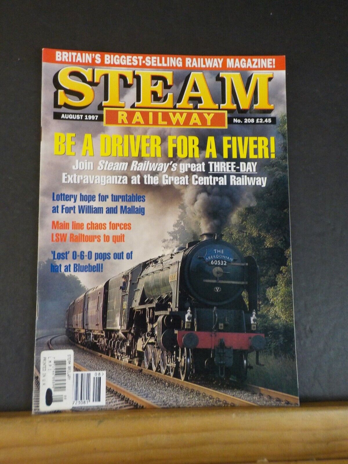 Train Turntable Steam Steam Railway #208 August 1997 Lottery hope for turntables at Fort Wil ...