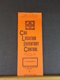 Santa Fe Car Location Identity Control El Paso District New Mexico Div #4 1980