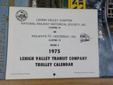 Calendar lot 8 1975-2014 Lehigh Valley PRR PA trolley Museum