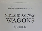 Midland Record No.2 Supplement Midland Railway Wagons by R.J. Essery