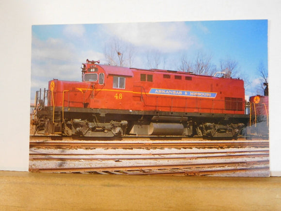 Postcard Arkansas & Missouri Locomotive #48 Alco C-420