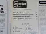 Railway Locomotives and Cars 1972 June Railway BN WP GE Emission study pinpoint