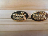 Jewelry Train Cuff links Railroad cufflinks Steam locomotive