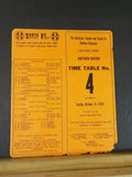 Atchison Topeka & Santa Fe Ry Co Western Lines Northern Div Employee Timetable 4