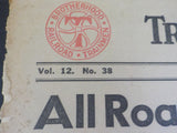 Trainman News1958 September 22  Vol 12 NO 38 Newspaper  Damage