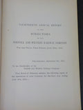 Norfolk and Western Railway Annual Report 14th Ending June 30 1910  FOLD OUT Map