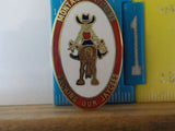 Jaycees Montana Backing Our Jaycees  Oval Trimmed Girl Horser PIN