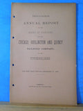 Chicago, Burlington, & Quincy Railroad Company Annual Report  1892
