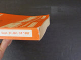 Thomas Cook Continental Timetable 1987 Winter September 27-October 31