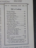Model Railroader Magazine 1942 December Wartime motors Steel truss bridges