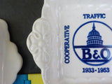 Catch All Dishes B&O Cooperative Traffic Program 1933-1953  Lot of 2