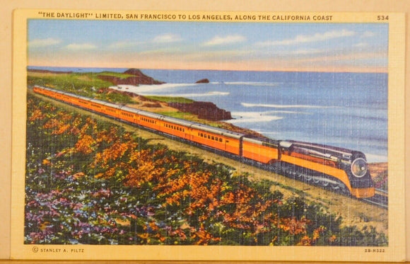 Postcard Daylight Limited Card #534 San Francisco  Los Angeles Pictorial Wonderl