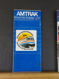 Amtrak Public Timteable Lot of 5 National  Timetables 1980-1987