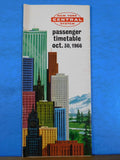 New York Central System Public Timetable 1966 October 30