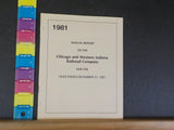 Chicago and Western Indiana Railroad Company Annual Report 1981
