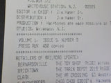 Railroad Update #9 Volume 1 Light Rail vehicle drawing P&LE BR&W PATH NJT