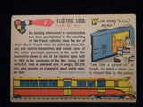 TCG Trading Card 7 Electric Locomotive French National Railways Railroad Train