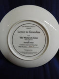 Plate The World of Zolan Letter to Grandma by Donald Zolan