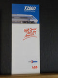 Amtrak Lot #4 Brocures Pass exchange check book X2000 Turbo maiden run more