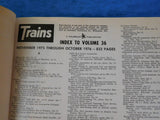 Trains Magazine Bound Volume 36 Nov 1975 - Oct 1976