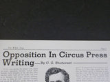 White Tops Circus Magazine 1945 November December Holiday Ringling Bros-Barnum &