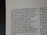 Inside Mo-Pac brochure Map color photos Condensed Chronological History