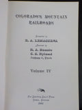 Colorado’s Mountain Railroads Volume 4  IV by RA LeMassena Soft Cover