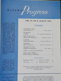 Railway Progress 1952 August East German Railroads Train X Coach