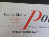 EMD Pointers 1965 June 8 Care of acrylic paint