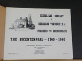Historical Booklet of Bernards Township NJ The Bicentennial 1760-1960