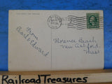 Postcard Railroad Station, Albany, NY 1916 To Florence Beach MA