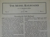 Model Railroader Magazine 1936 June Plans for Northwestern Class H 4-8-4