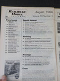 Railroad Model Craftsman Magazine 1984 August Guide to Amtrak models Century ser