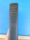 Railroad Traffic and Rates Vol II Passenger, Express and mail service Johnson HC