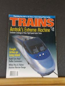 Trains Magazine 1999 May Amtrak Acela Trains Long Island freight action Budd car