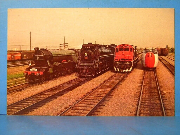 Postcard Canadian National Railways with Flying Scotsman Montreal