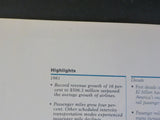 Amtrak Annual Report 1981 National Railroad Passenger Corporation