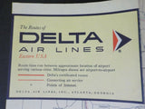 MAP Delta Air Lines Route Maps 1963 May