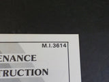 EMD Maintenance Instructions MI 3614 Inertial air discharge (filter blower and m