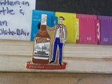 Jaycees Virginia Virginia Gentleman Bottle & Man Red White Blue Bourbon PIN