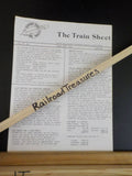 Feather River Rail Society The Train Sheet 1984 Lot of 6 Vol 2 Western Pacific