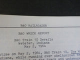 B&O Railroader Magazine #1 1972 January February Vol 1 #1 Wreck report West VA