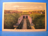Postcard M.C.R. International Railway Tunnel Detroit & Ontario Postmarked 1932