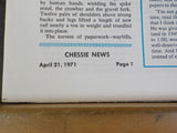 Chessie News Employee Magazine Newspaper B&O News Vol 9 No 4 1971 April 21