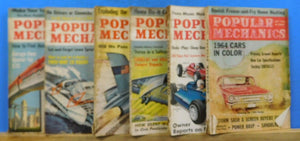 Popular Mechanics Magazine Lot of (6) Issues 1963
