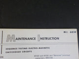 EMD Maintenance Instructions MI 6843 April 1965 Testing & Setting Automatic tran