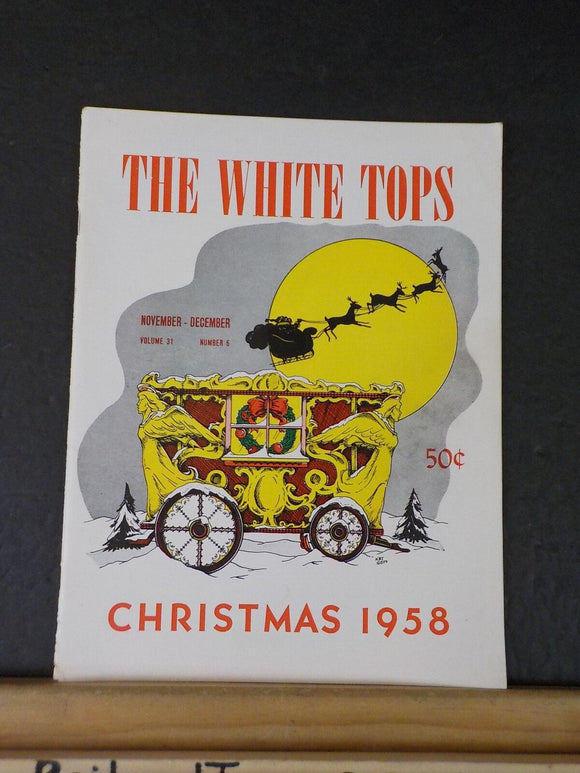 White Tops Circus Magazine 1958 November December Christmas Great Wallace Bros C