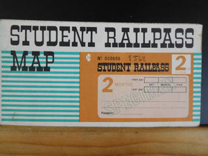 Map Student Railpass Map 2nd Class Norway Sweden Switzerland