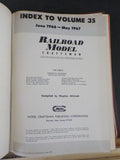 Railroad Model Craftsman Magazine Bound Volume 35 1966-1967 Damaged