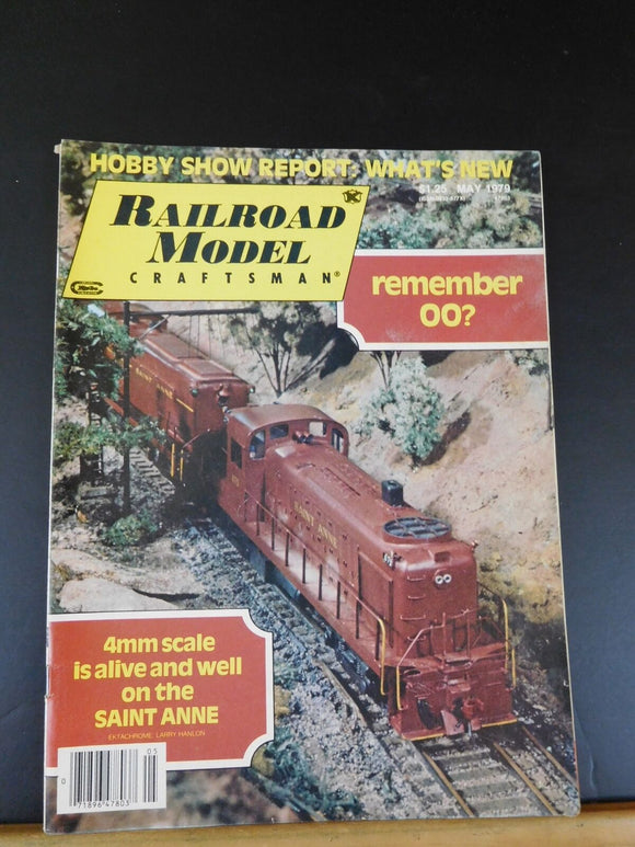 Railroad Model Craftsman Magazine 1979 May RMC Remember OO 4mm scale is alive an